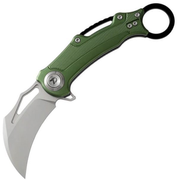 Dreamtech Button Lock Karambit Green Aluminum