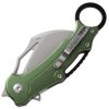 Dreamtech Button Lock Karambit Green Aluminum