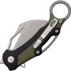 Dreamtech Button Lock Karambit Black/Green G10