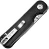 Dreamtech Button Lock Black Aluminum Drop Point
