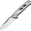 Dreamtech Button Lock Gray Titanium M390 Blade
