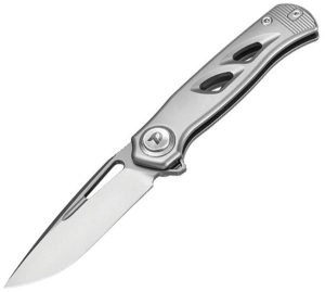 Dreamtech Button Lock Gray Titanium M390 Blade