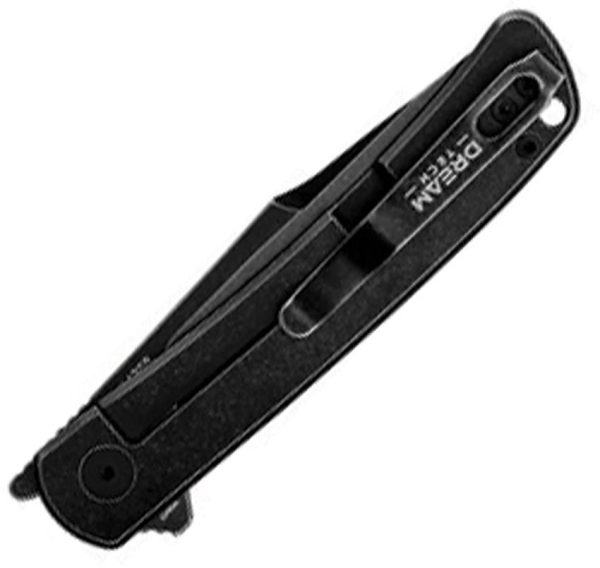 Dreamtech Framelock Black Stonewash Titanium Carbon Fiber