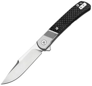 Dreamtech Framelock Gray Titanium Carbon Fiber Knife