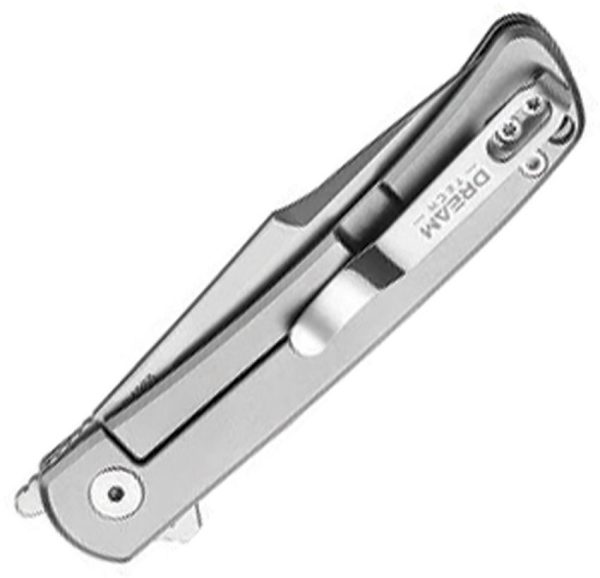 Dreamtech Framelock Gray Titanium Carbon Fiber Knife