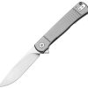 Dreamtech Framelock Gray Titanium D2 Steel Blade