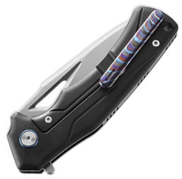 Dreamtech Framelock Ti/Zirconium M390 Folding Knife Black Titanium