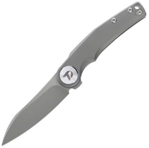 Dreamtech Framelock Titanium Folding Knife M390 Gray EDC