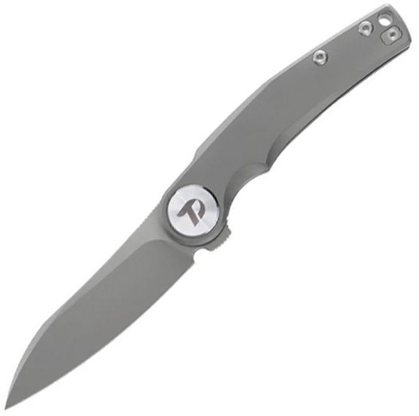 Dreamtech Framelock Titanium Folding Knife M390 Gray EDC
