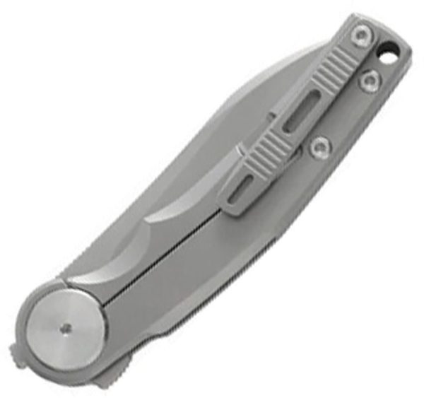 Dreamtech Framelock Titanium Folding Knife M390 Gray EDC