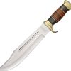 Down Under Bowie 11" 440C Fixed Blade Knife Ebony Handle