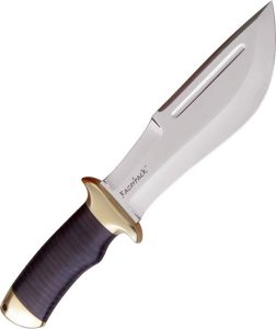 Down Under Razorback 7" 440C Fixed Blade Knife Leather Handle