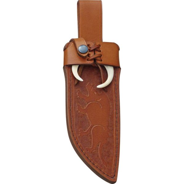 Down Under Razorback 7" 440C Fixed Blade Knife Leather Handle