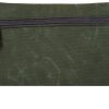 Duluth Pack Gear Stash Medium Waxed Canvas Pouch OD Green