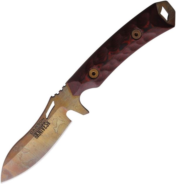 DW15909.jpg Dawson Harvester Fixed Blade CPM MagnaCut - Black/Red