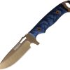 Dawson Nomad Fixed Blade CPM MagnaCut Black Blue