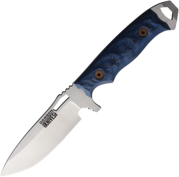 Dawson Nomad Fixed Blade CPM MagnaCut Satin Blue Black