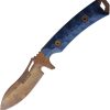 Dawson Knives Harvester Fixed Blade - Black/Blue G10