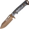 Dawson Knives Shepherd Fixed Blade - Black/White G10