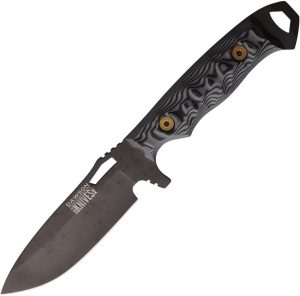 DW16517.jpg Dawson Knives Nomad Fixed Blade CPM MagnaCut 3.75" Black Gray
