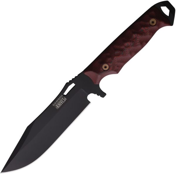 DW16586.jpg Dawson Knives Marauder Fixed Blade - Stealth/Red Black