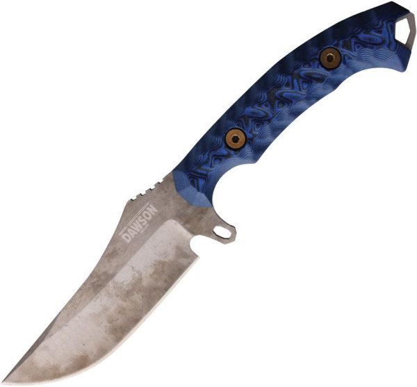 DW41133.jpg Dawson Knives Woodsman Fixed Blade - Black/Blue Upswept