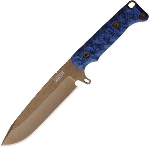 DW41614.jpg Dawson Knives Valor Fixed Blade CPM MagnaCut Black/Blue G10