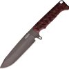 Dawson Knives Valor Fixed Blade CPM MagnaCut 5.5" Black/Red