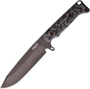 Dawson Knives Valor Fixed Blade CPM MagnaCut 5.5" Black Gray