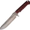 Dawson Knives Reaper Fixed Blade CPM MagnaCut Black Red G10