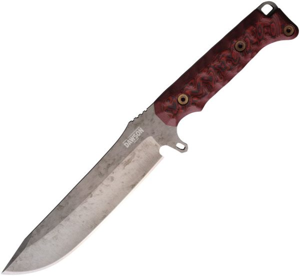 Dawson Knives Reaper Fixed Blade CPM MagnaCut Black Red G10