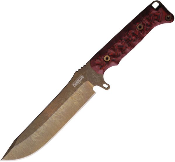 Dawson Knives Reaper Fixed Blade CPM MagnaCut Black/Red