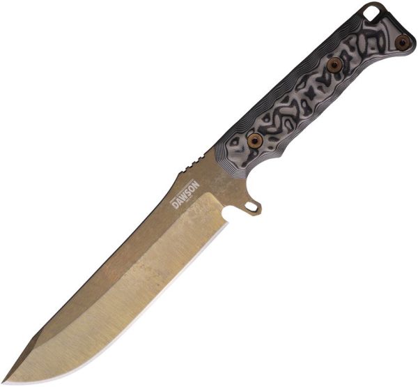 Dawson Knives Reaper Fixed Blade CPM MagnaCut 5.88" Black Gray