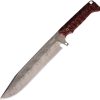 Dawson Knives Holdout Bowie Fixed Blade CPM MagnaCut Black Red