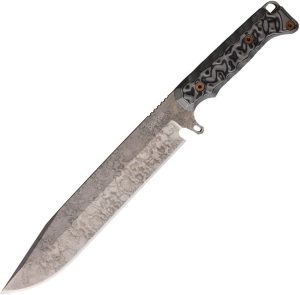 DW41805.jpg Dawson Knives Holdout Bowie Fixed Blade CPM MagnaCut 8" Black