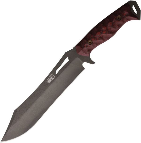 Dawson Knives Dominion Fixed Blade CPM MagnaCut 8.5" Black Red