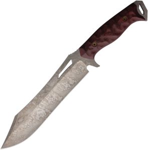 Dawson Dominion Fixed Blade CPM MagnaCut Black Red G10