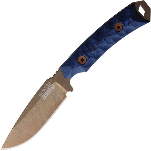 Dawson Knives Contractor Fixed Blade - Black/Blue G10