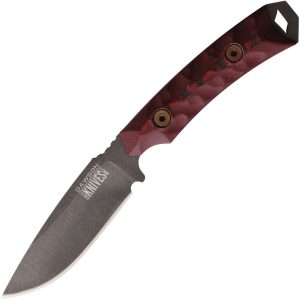 Dawson Knives Contractor Fixed Blade - Black/Red G10