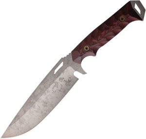 Dawson Knives Summit Fixed Blade CPM MagnaCut Red Black G10