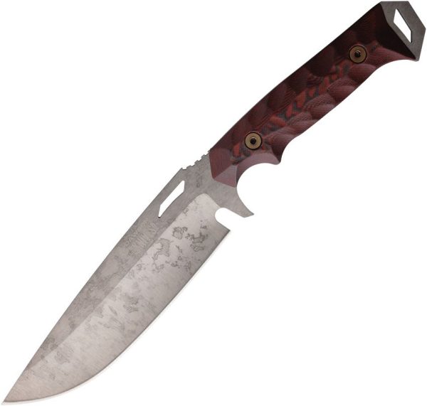 Dawson Knives Summit Fixed Blade CPM MagnaCut Red Black G10