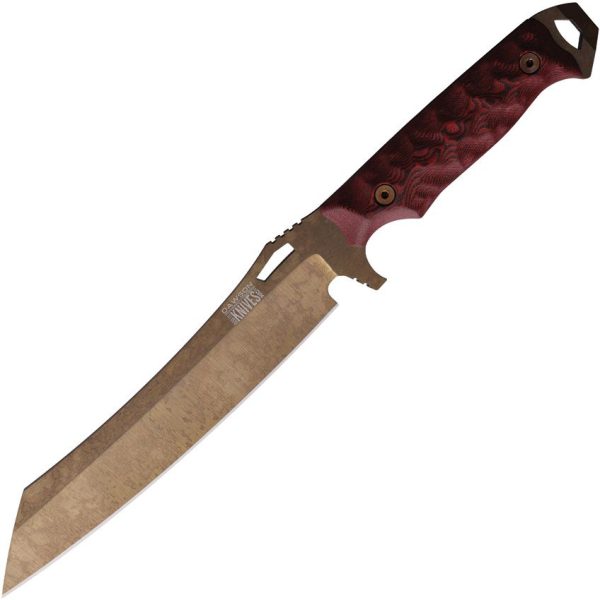 Dawson Knives Wayfinder Fixed Blade CPM MagnaCut Black Red