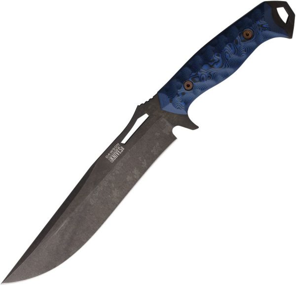 Dawson Knives Seraphim SP Fixed Blade - Blue G10 Bowie