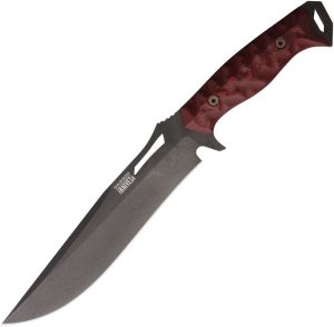 Dawson Knives Seraphim CP Fixed Blade - Red G10 Midnight