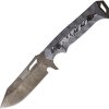 Dawson Knives Shepherd Fixed Blade - Black/White G10