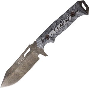 Dawson Knives Shepherd Fixed Blade - Black/White G10