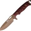 Dawson Knives Nomad Fixed Blade - Black/Red G10