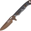 Dawson Knives Outcast Fixed Blade - Black/White G10