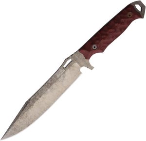 DW49017.jpg Dawson Knives Marauder XL Fixed Blade - Red/Black G10