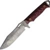 Dawson Knives Marauder Fixed Blade - Red Black G10